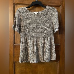 Animal Print Stretch Top